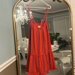 Universal Thread Red and Blue Striped Dress